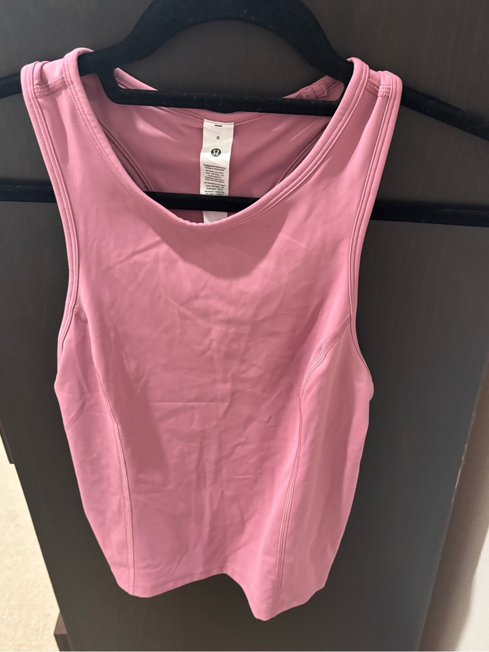 NWT Lululemon Nulux Racerback Cropped Run Tank - Velvet Dust (Lavender) Size 6